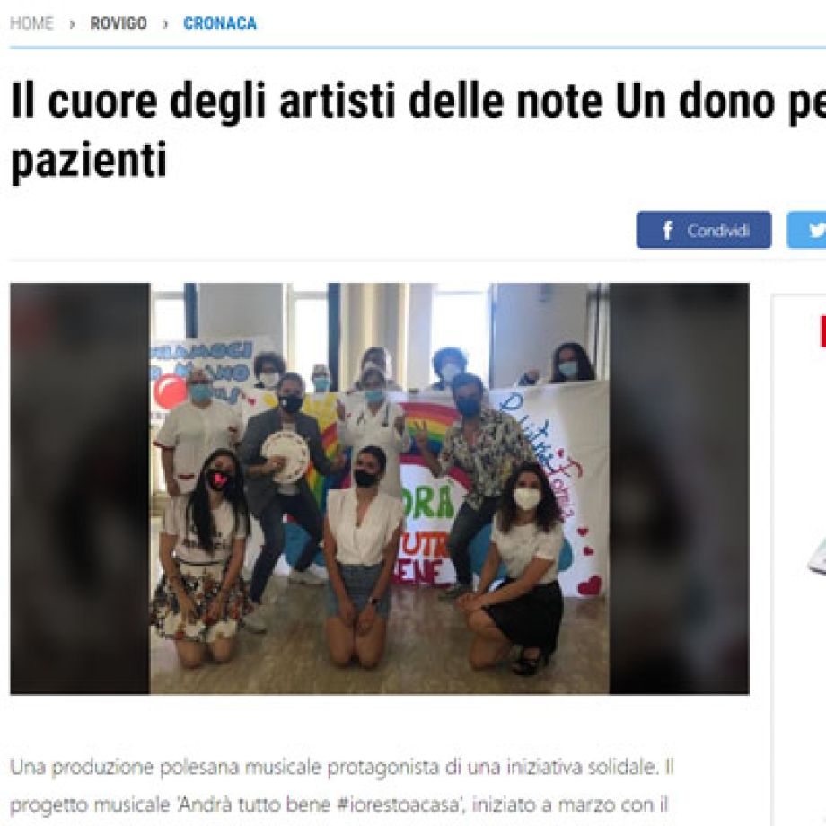 Il cuore degli artisti delle note. Un dono per aiutare i pazienti