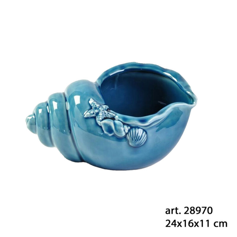 Cornucopia Ceramica Blu Eleganza Nautica per Matrimoni