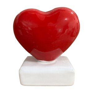 Cuore in Ceramica – 10x10 cm con scatolo