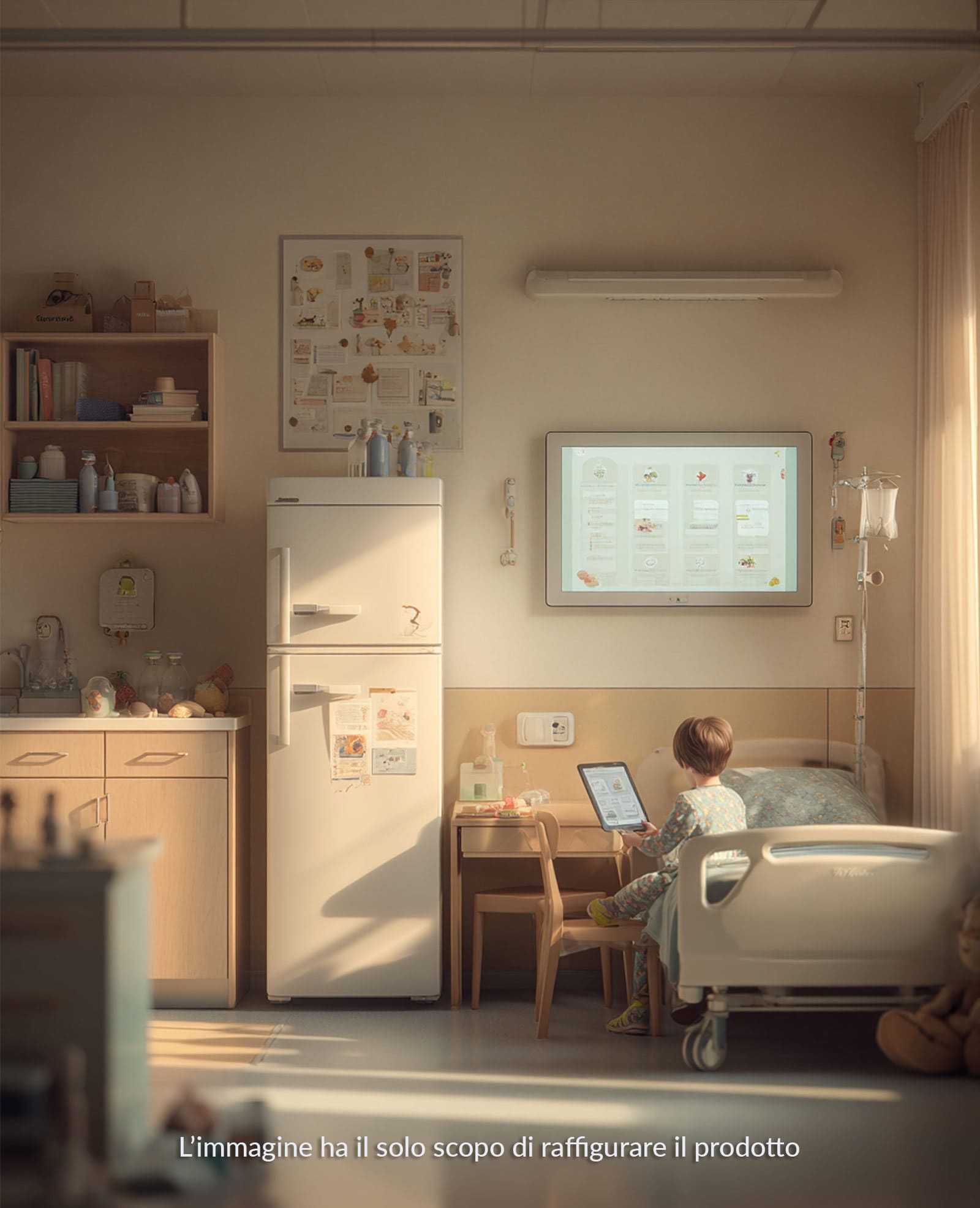 Donazione frigorifero solidale e lim scolastica in Ospedale a Nocera e Pagani