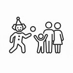 Giochi e attività con i clown con bambini e famiglie Tour del Sorriso