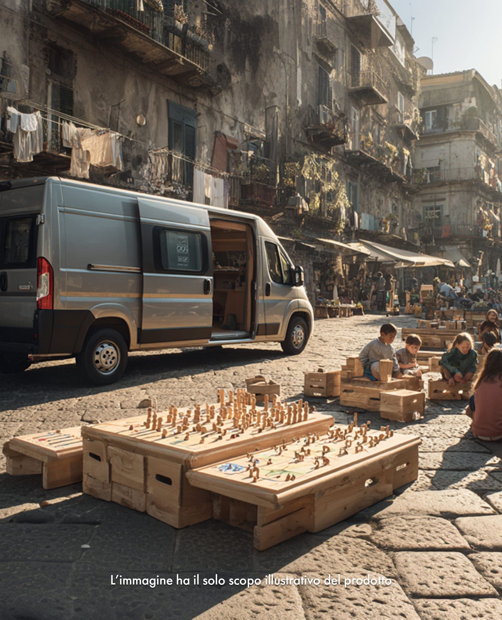 Donazione Ludobus per Distretto di Napoli Teniamoci Per Mano Onlus
